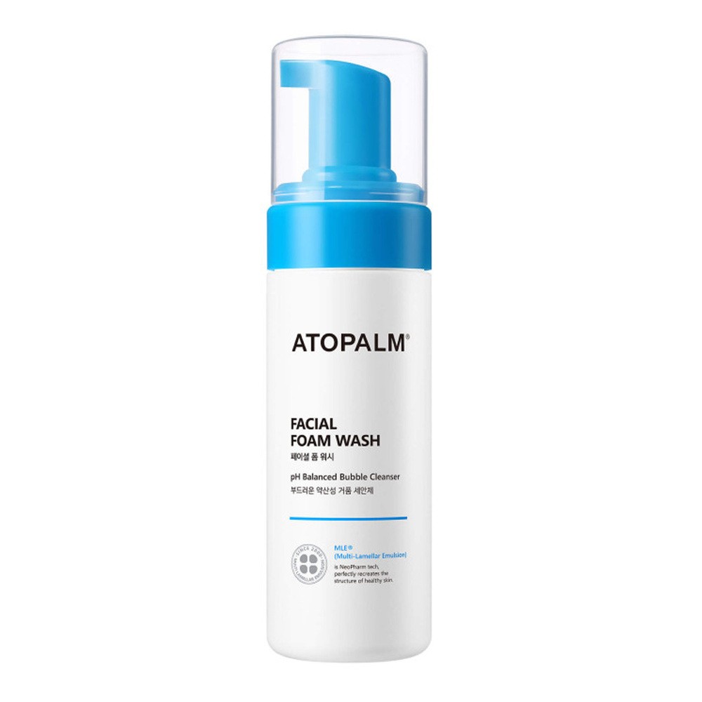 Atopalm Facial Foam Wash, Delikatna pianka do mycia twarzy dla skóry wrażliwej i suchej