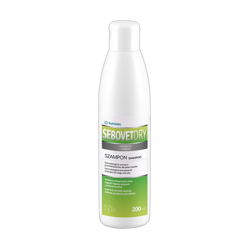 Eurowet Sebovet-Dry - szampon przeciwłupieżowy 200ml PEUR013