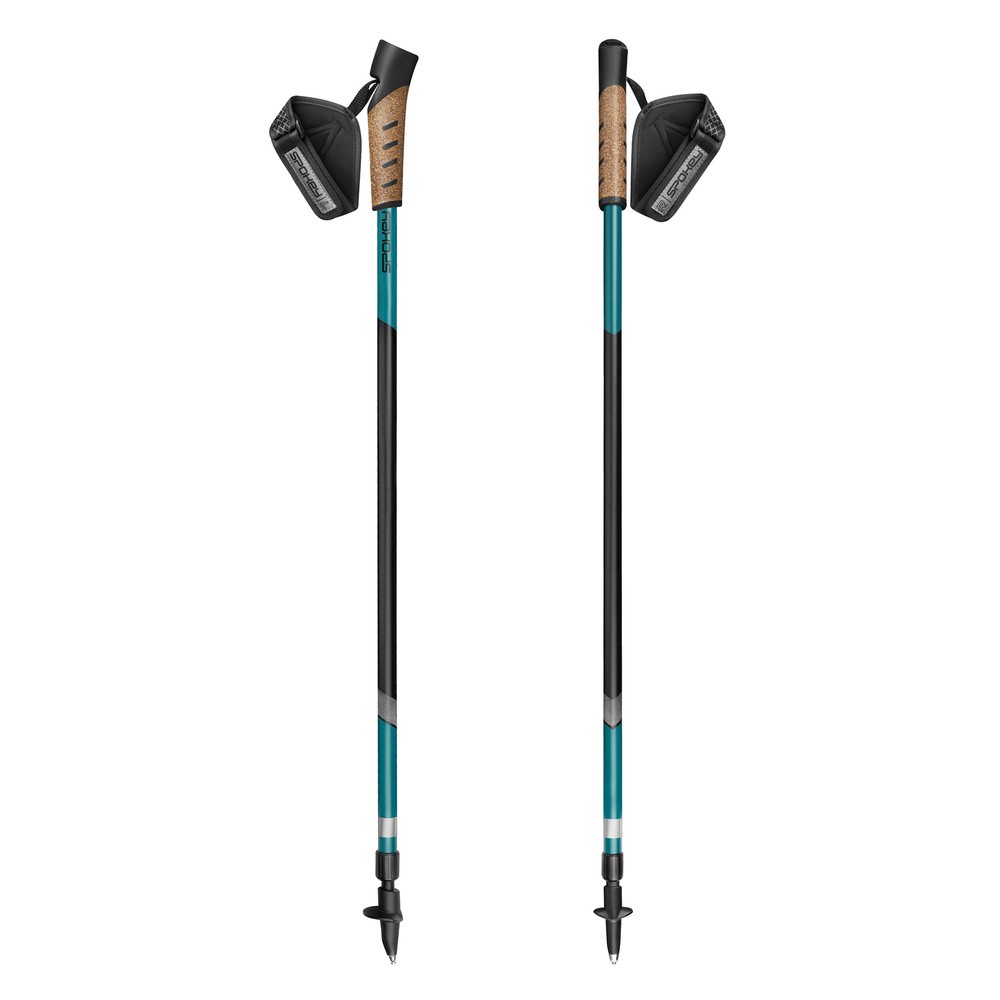 Kijki do nordic walking SPOKEY Peak (105 - 135 cm) Czarno-niebieski