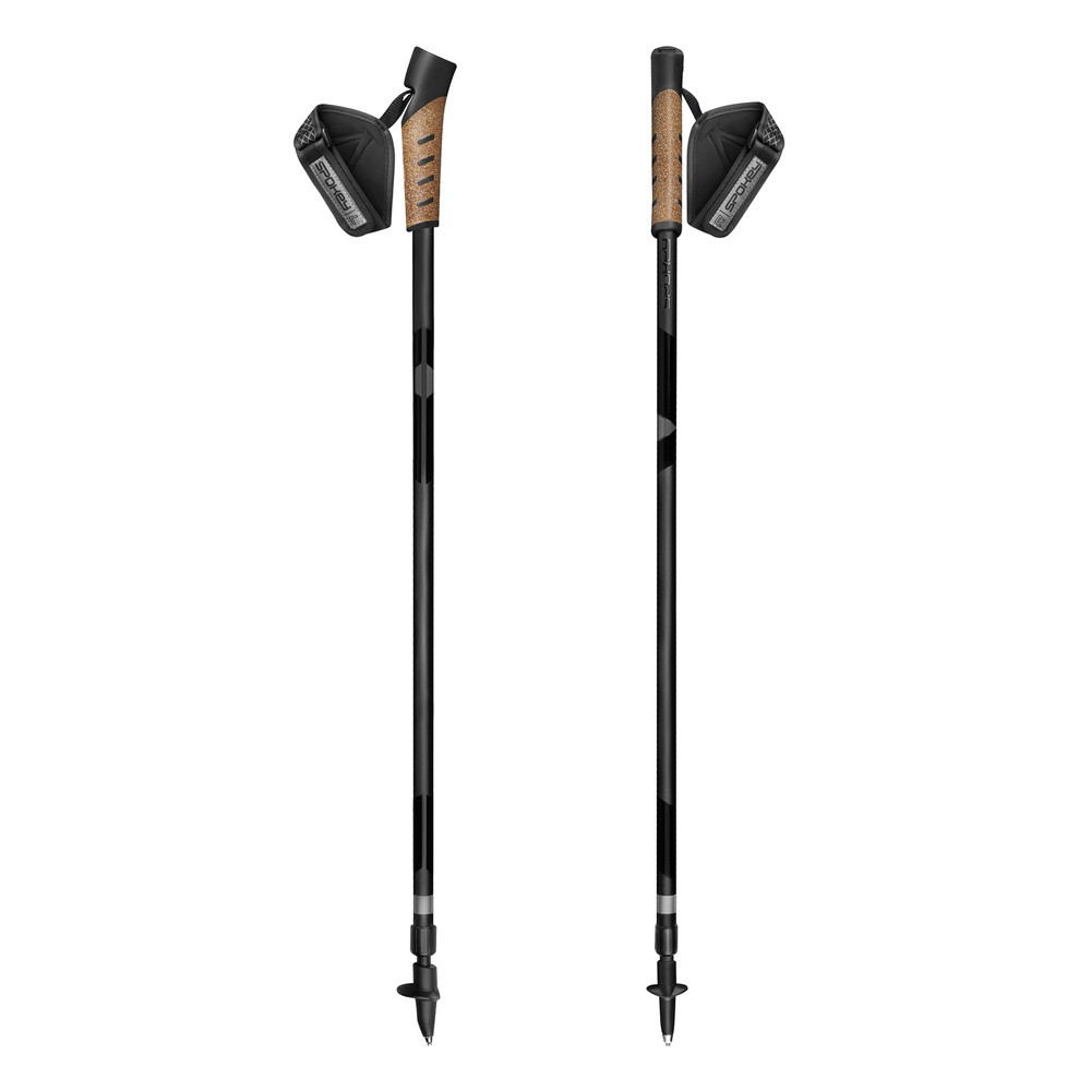 Kijki do nordic walking SPOKEY Peak (105-135 cm) Czarny