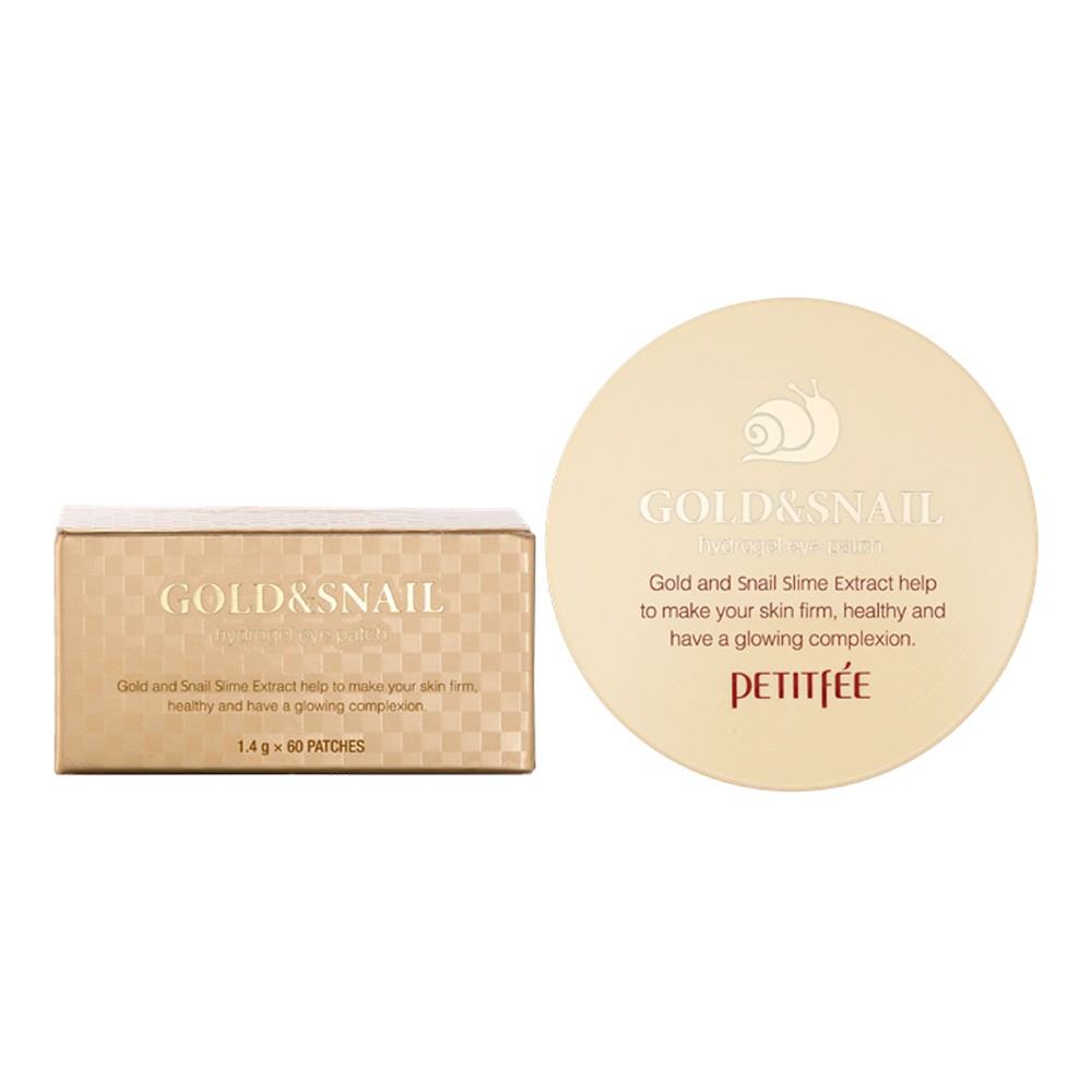 PETITFEE Gold Snail Płatki hydrożelowe pod oczy 60