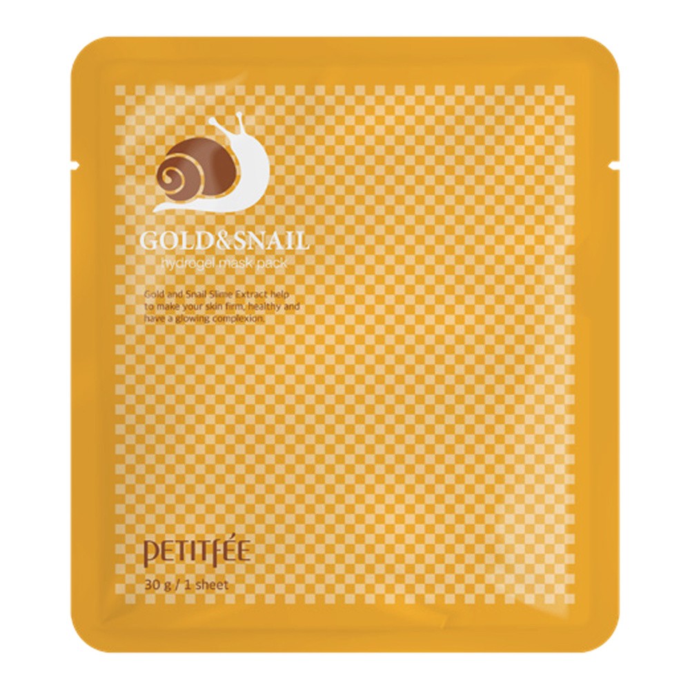 Petite Petite Gold&Snail Hydrożelowa Rozświetlająco-Ujędrniająca Maska ze Złotem i Śluzem Ślimaka 30g