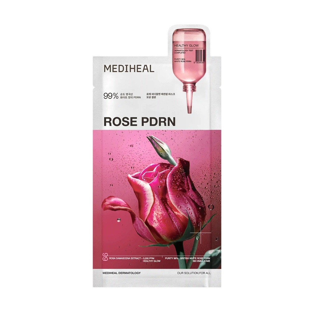 Mediheal Zwężająca Pory Maska w Płachcie z Ekstraktem z Róży Demasceńskiej