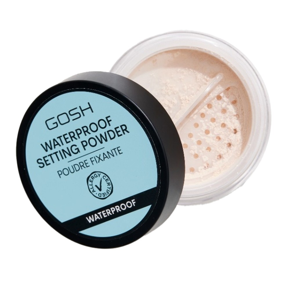 Gosh Waterproof Setting Powder - Wodoodporny puder utrwalający do makijażu - 001 Transparentny - 7 g GOSD07G