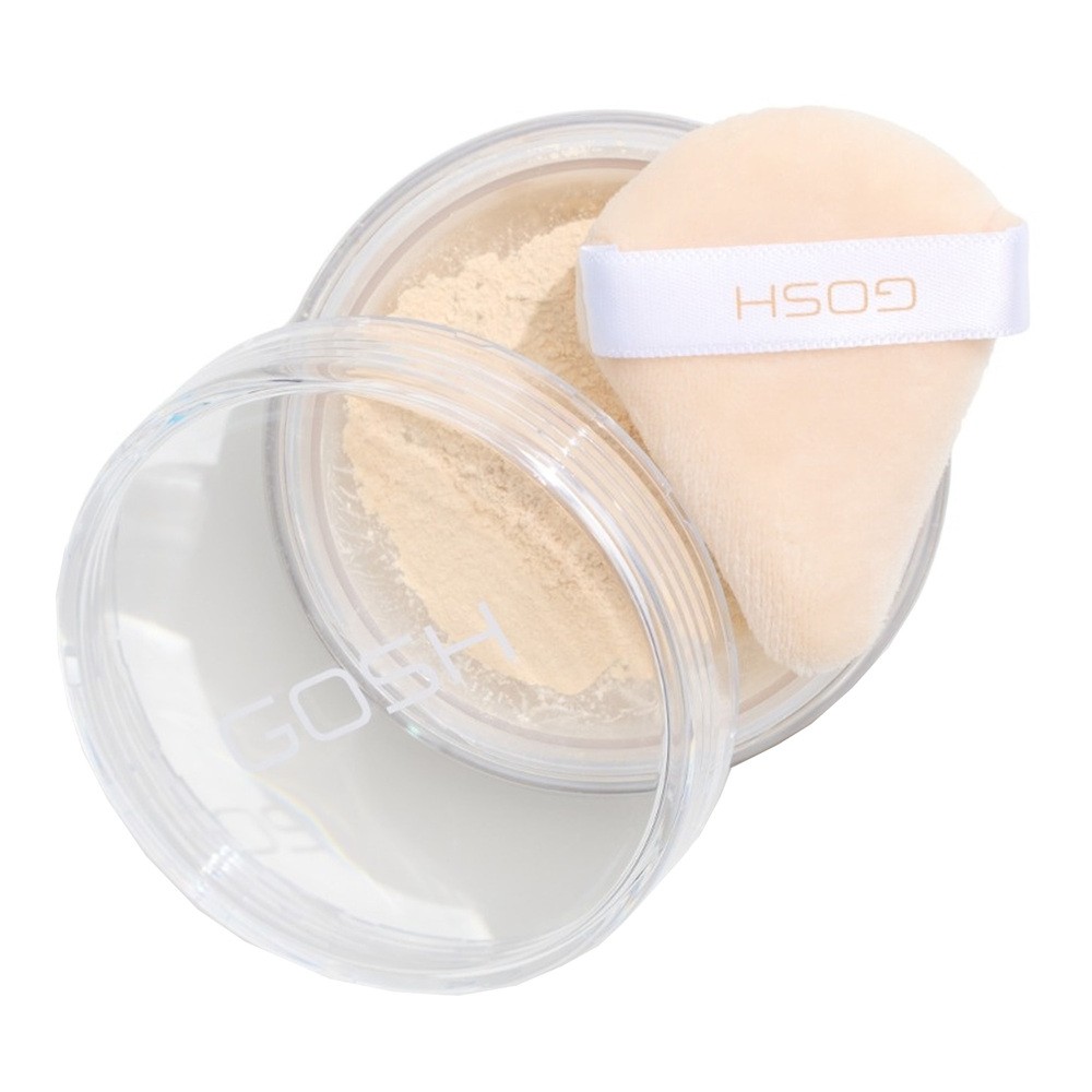 Gosh Bake'n Set Powder sypki puder utrwalający z trójkątnym puszkiem Soft Yellow 002 15g