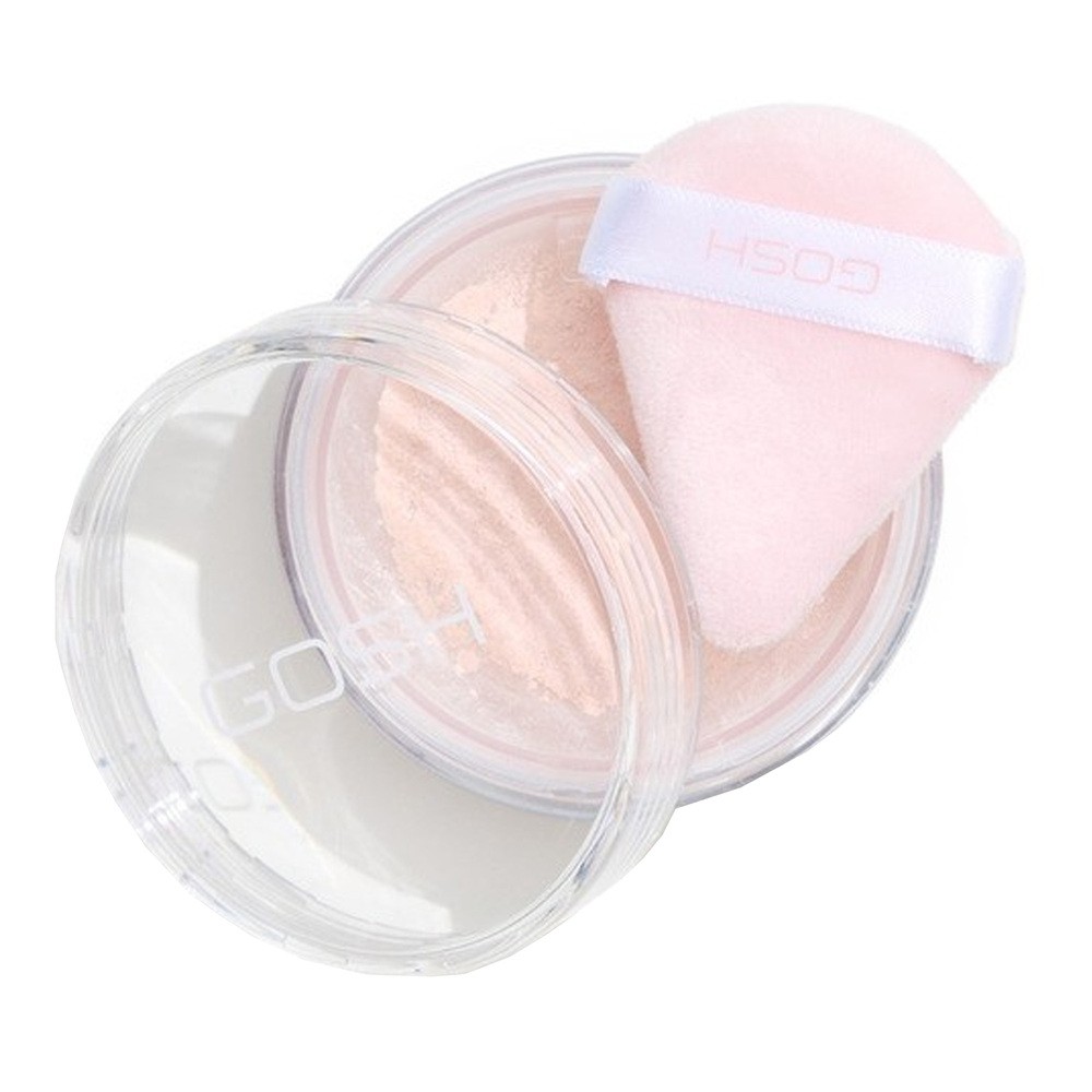 Gosh Bake'n Set Powder sypki puder utrwalający z trójkątnym puszkiem Soft Pink 001 15g
