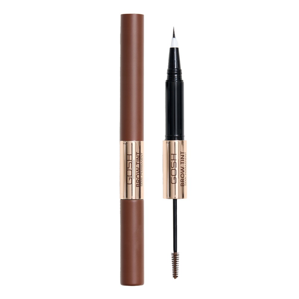 Gosh, długotrwały tint do brwi z żelem 2w1, 002 Dark Brown, 2.9g