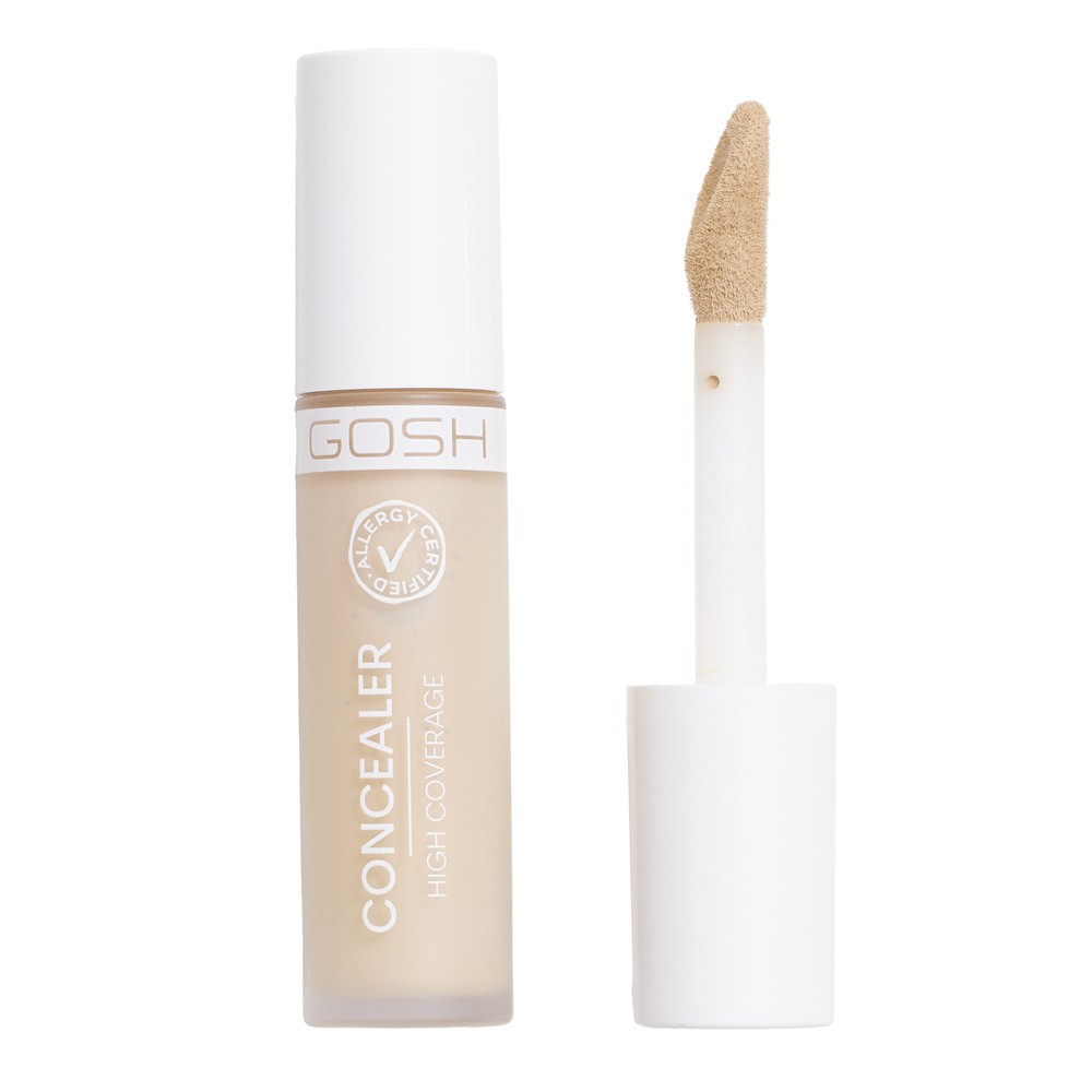 GOSH Concealer High Coverage Mocno Kryjący Korektor Z Aplikatorem 002 Ivory 6ml