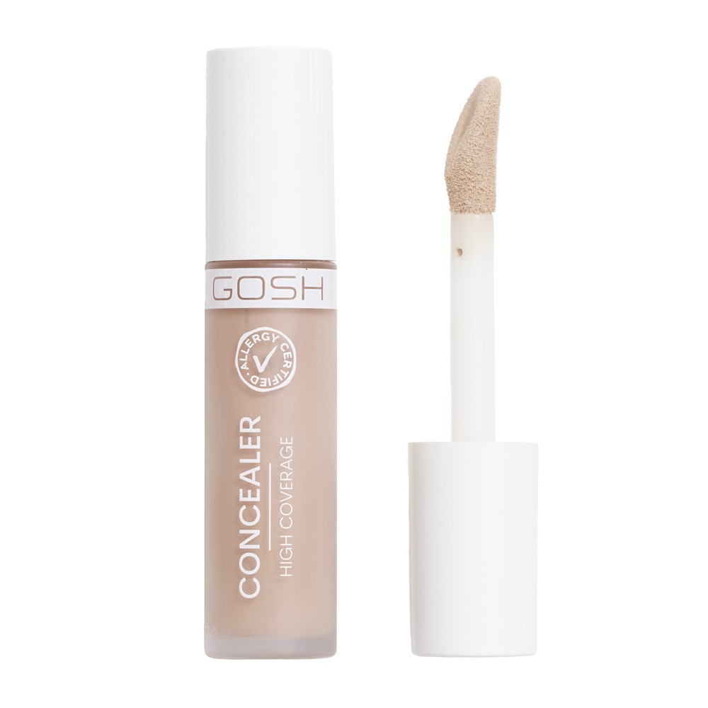 Gosh Concealer High Coverage mocno kryjący korektor z aplikatorem 001 Porcelain 6ml