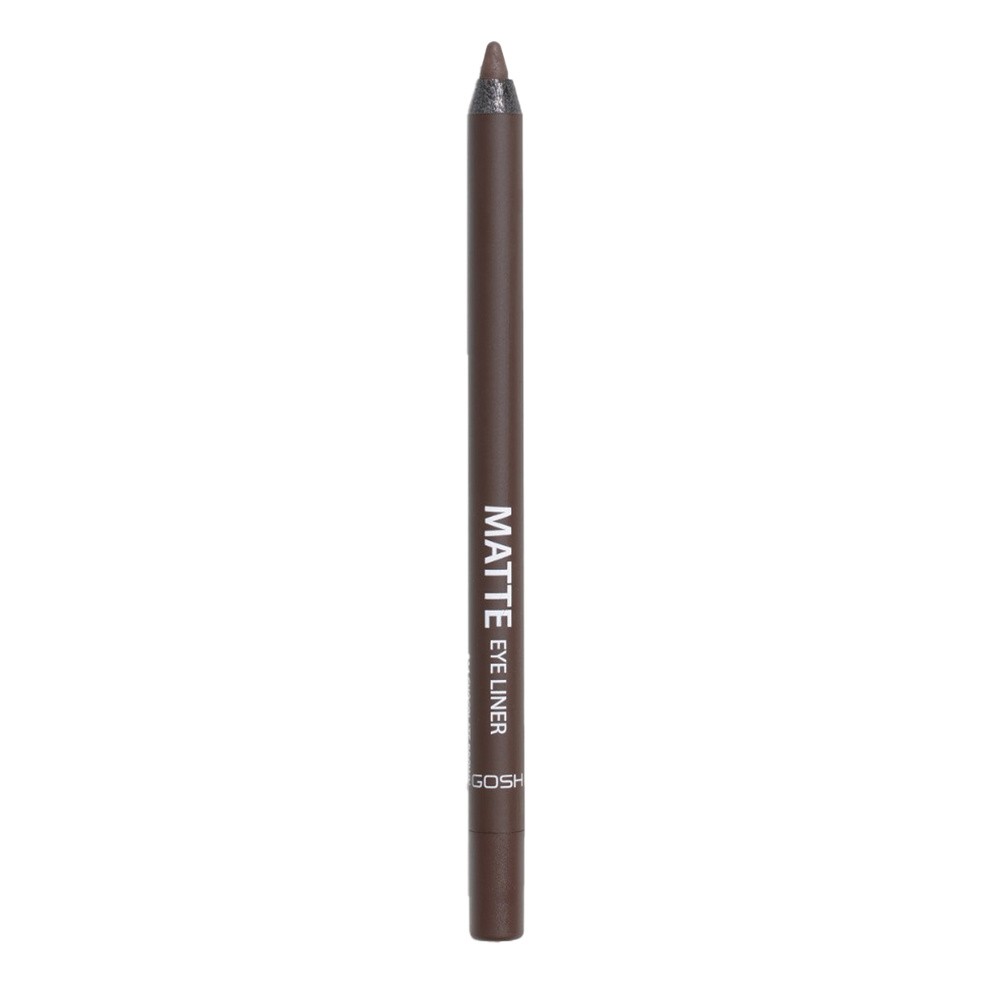 GOSH - Matte Eye Liner - Wodoodporna matowa kredka do oczu - 1,2 g - 014 CHOCOLATE BROWN
