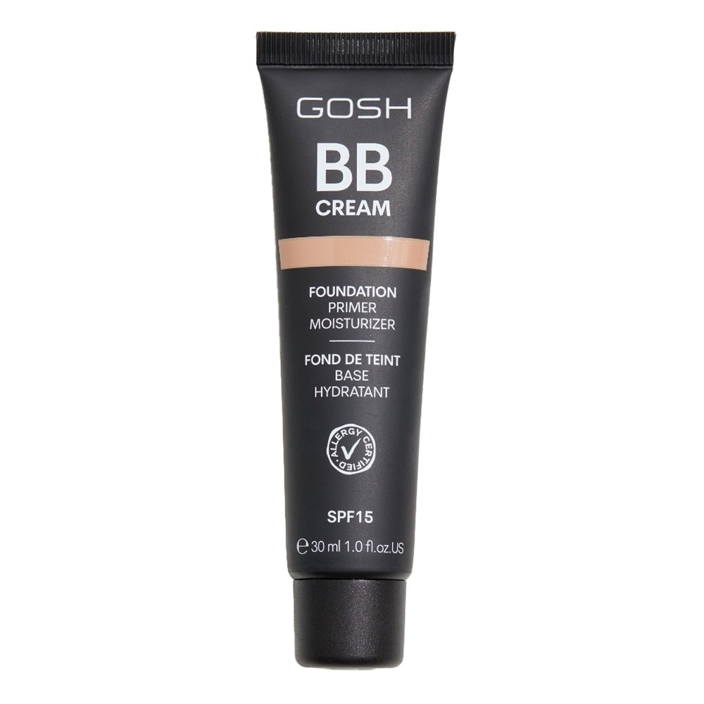 Gosh BB Cream Foundation Primer Moisturizer All In One SPF15 03 Warm Beige 30ml