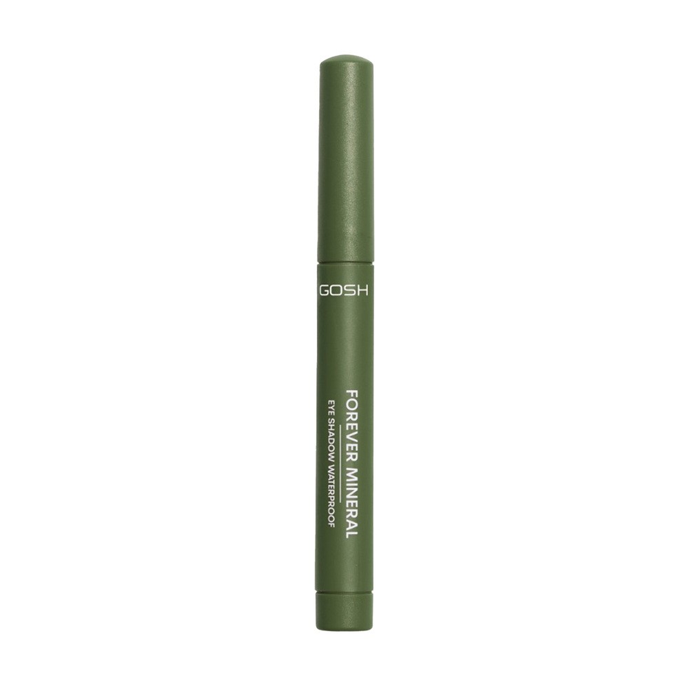 Gosh Forever Mineral wodoodporny cień do powiek w kredce 019 Matt Olive Green 1,4 g