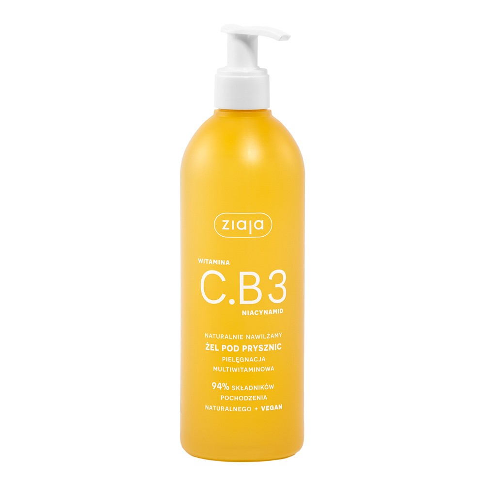 Ziaja Witamina C.B3 Niacynamid Naturalnie Nawilżamy, żel pod prysznic, 400 ml