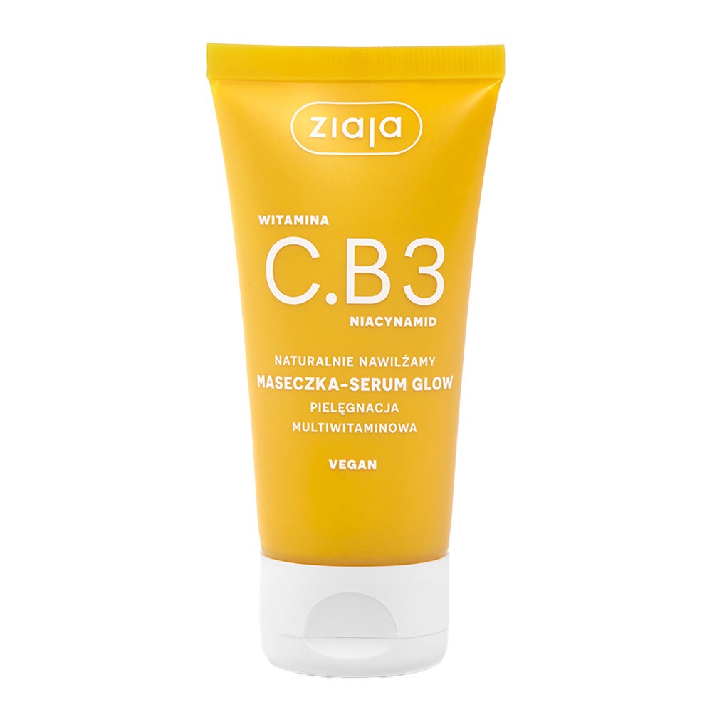 Ziaja Witamina C.B3 Niacynamid Naturalnie Nawilżamy, maseczka-serum glow, 50 ml