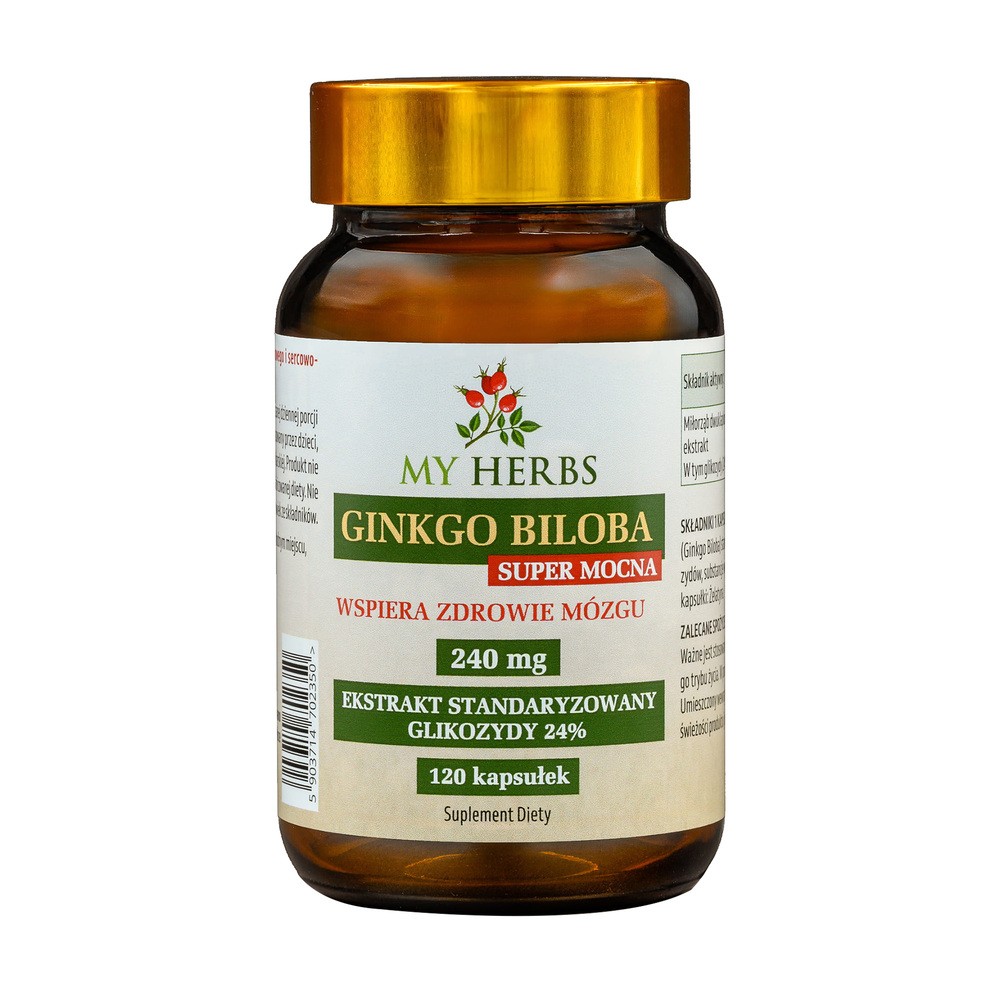 My Herbs Ginko Biloba Super Mocna, kapsułki, 120 szt.