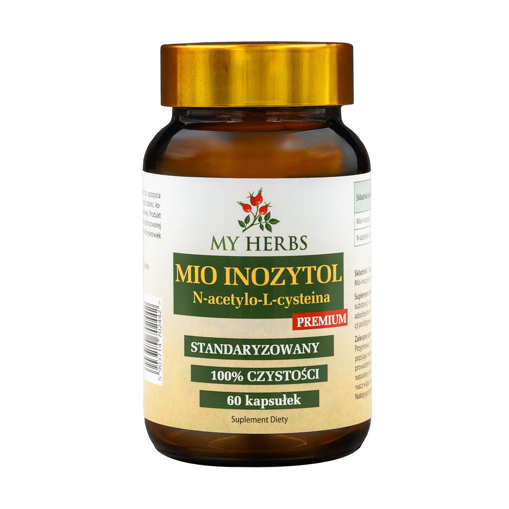 My Herbs Mio Inozytol N-acetylo-L-cysteina Premium, kapsułki, 60 szt.