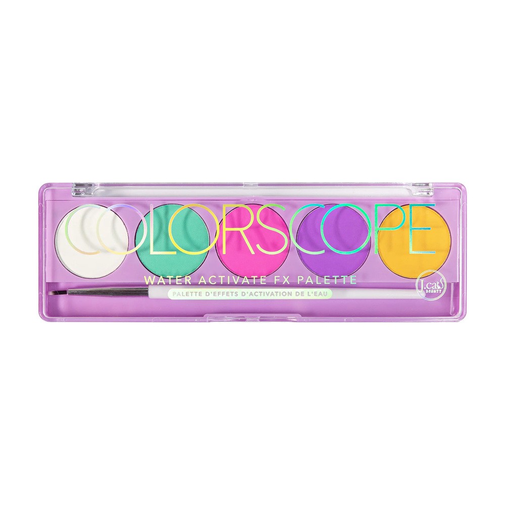 J.Cat Beauty Colorscope Paleta Eyelinerów Aktywowanych Wodą 103 Bright Pastel