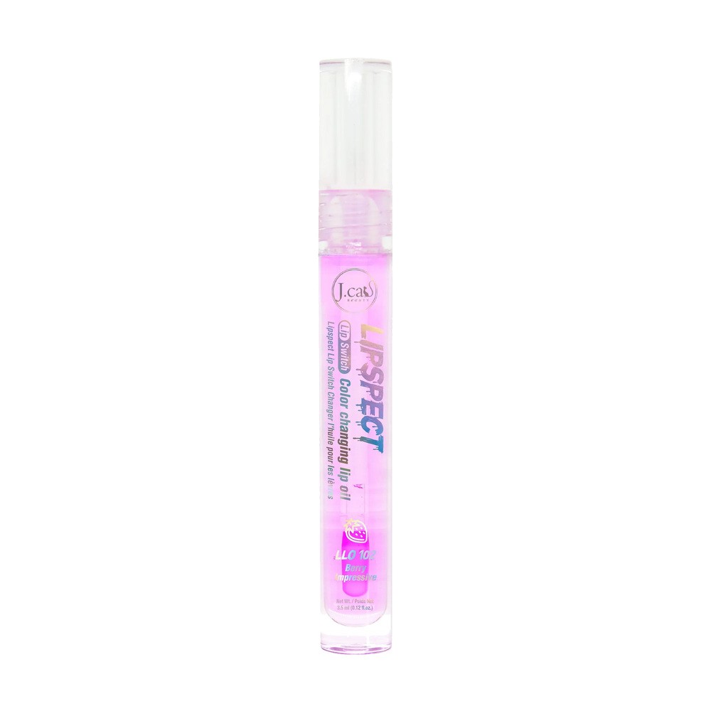 J.Cat Lipspect Lip Switch Color Changing Lip Oil Olejek z efektem wydobycia koloru ust, 102 Berry Impressive