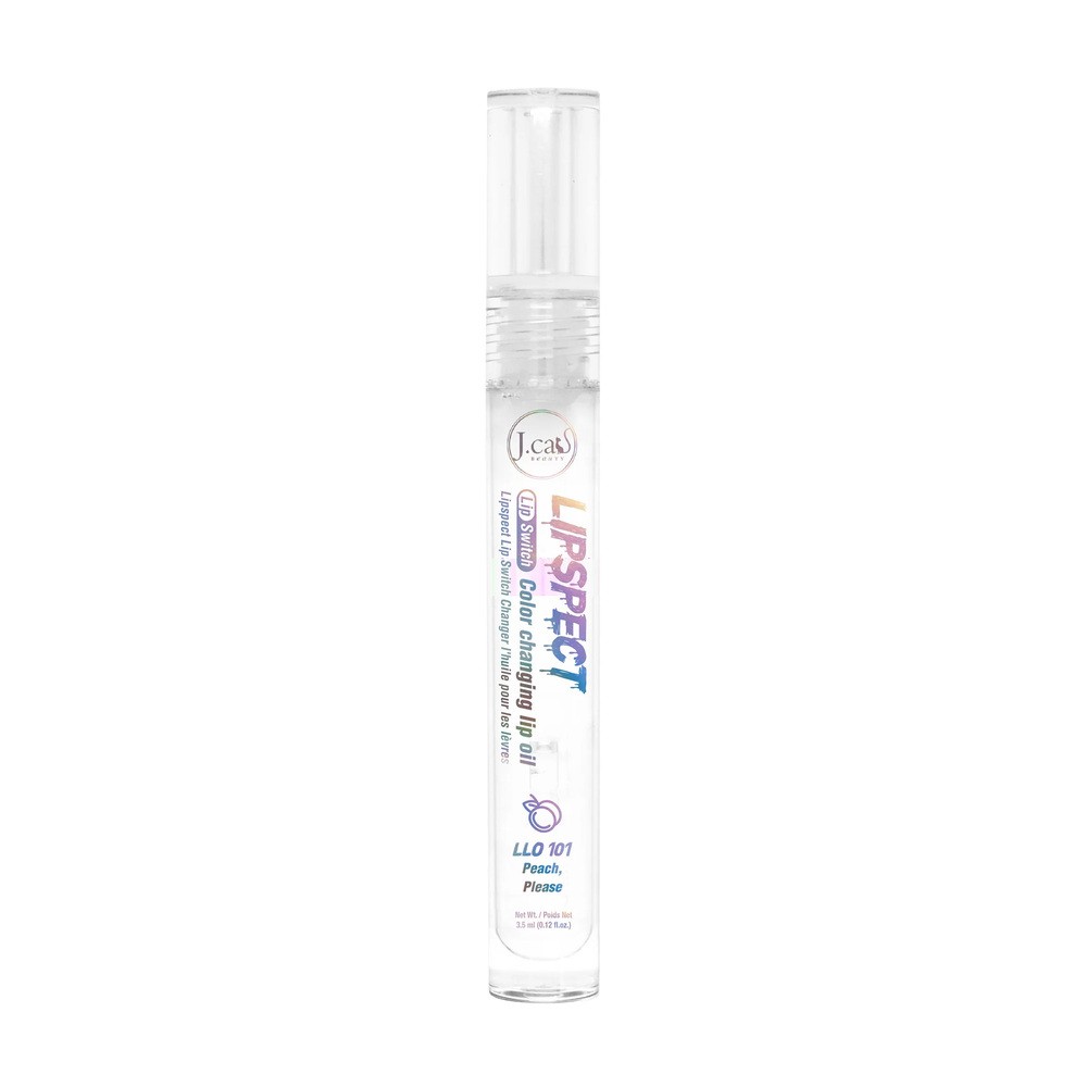J.Cat Lipspect Lip Switch Color Changing Lip Oil Olejek z efektem wydobycia koloru ust, 101 Peach Please