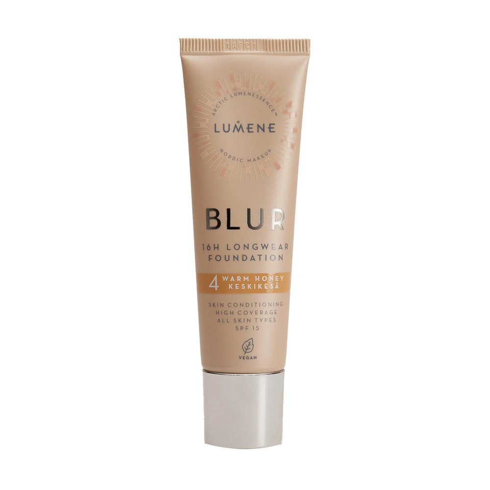 Lumene Blur 16H Longwear Foundation 4 Warm Honey SPF 15 podkład wygładzający 30ml