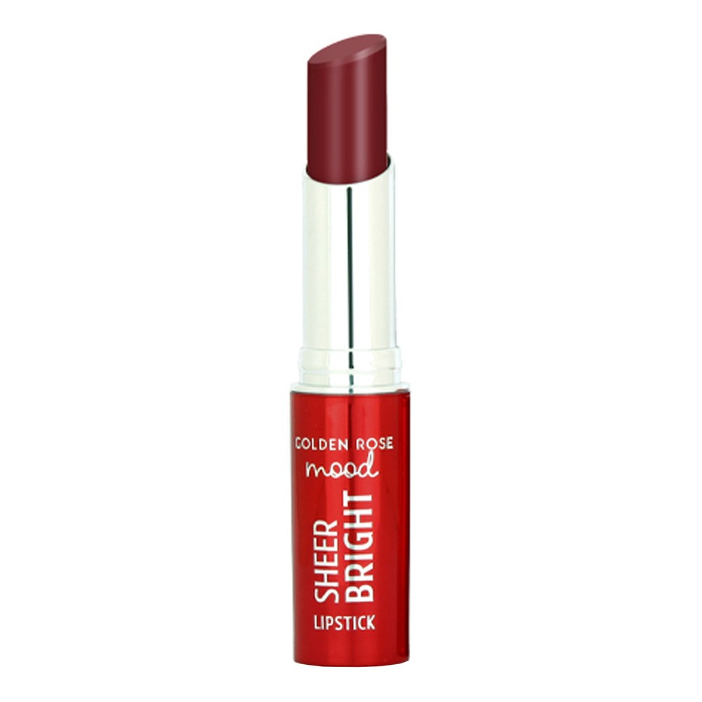 Golden Rose Mood Sheer Bright błyszcząca pomadka w sztyfcie 108 Rosy Plum 3,3 g