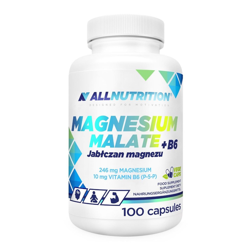 Allnutrition Mgnesium Malate + B6 Jabłczan magnezu, kapsułki