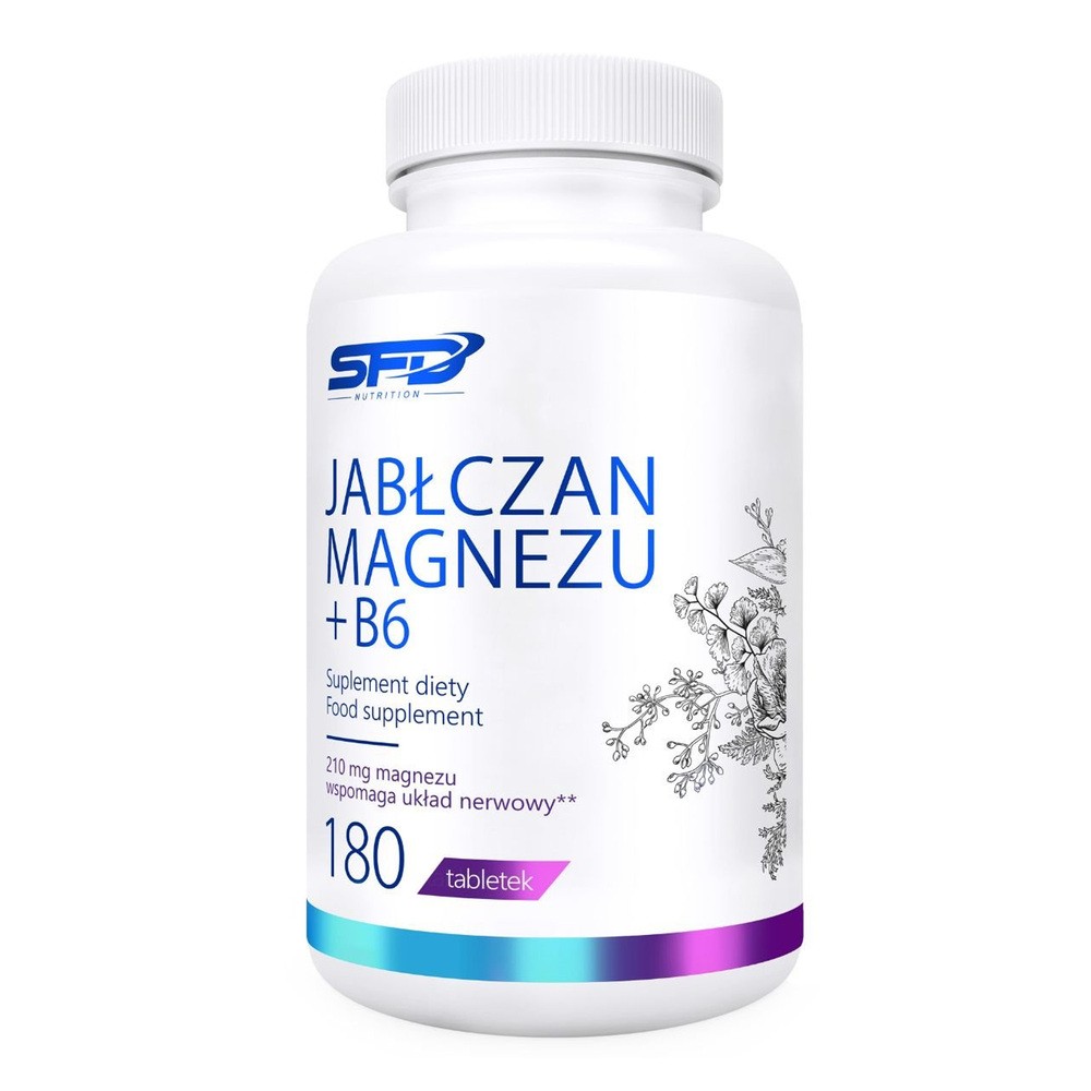 SFD Jabłczan Magnezu+ B6, 180 tabletek