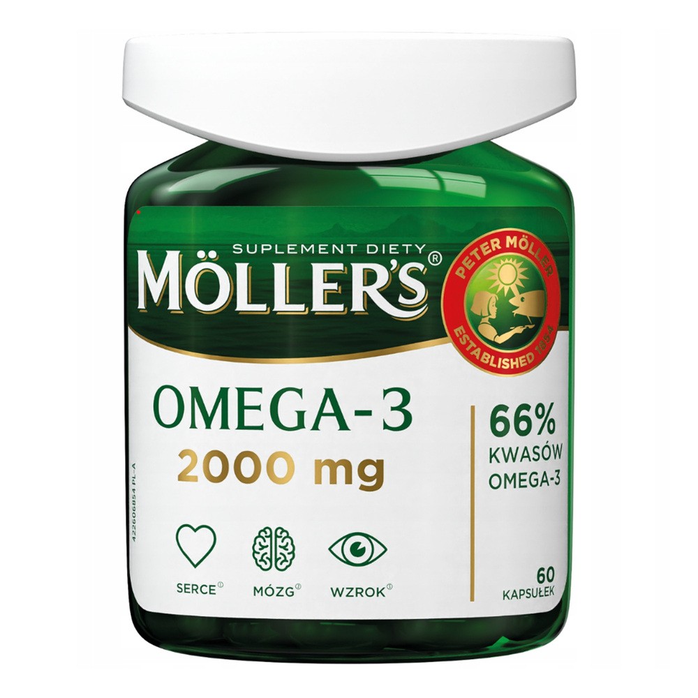 Moller's Omega-3 200mg Suplement Diety 60 Kapsułek