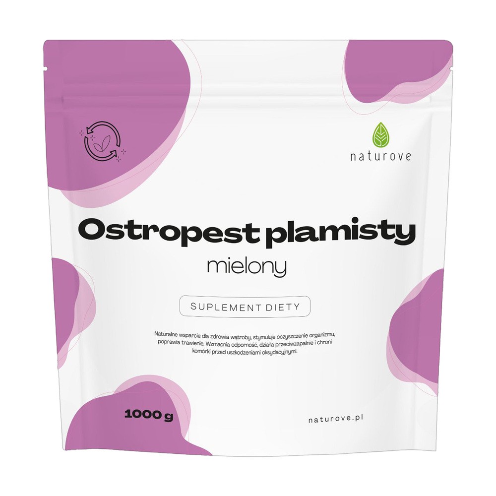 Naturove Ostropest plamisty mielony, 1000g KRÓTKA DATA 30.06.2023 - >>>  