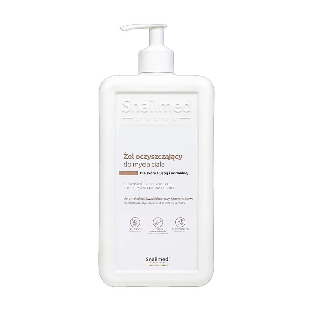 Snailmed, żel oczyszczający do mycia ciała, 480 ml