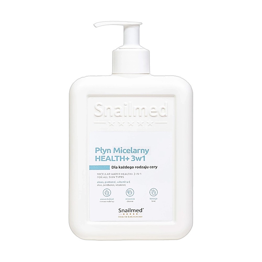 Snailmed, płyn micelarny HEALTH+ 3w1, 320 ml