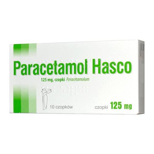 Aflofarm PARACETAMOL 125 mg 10 czopków 6113481