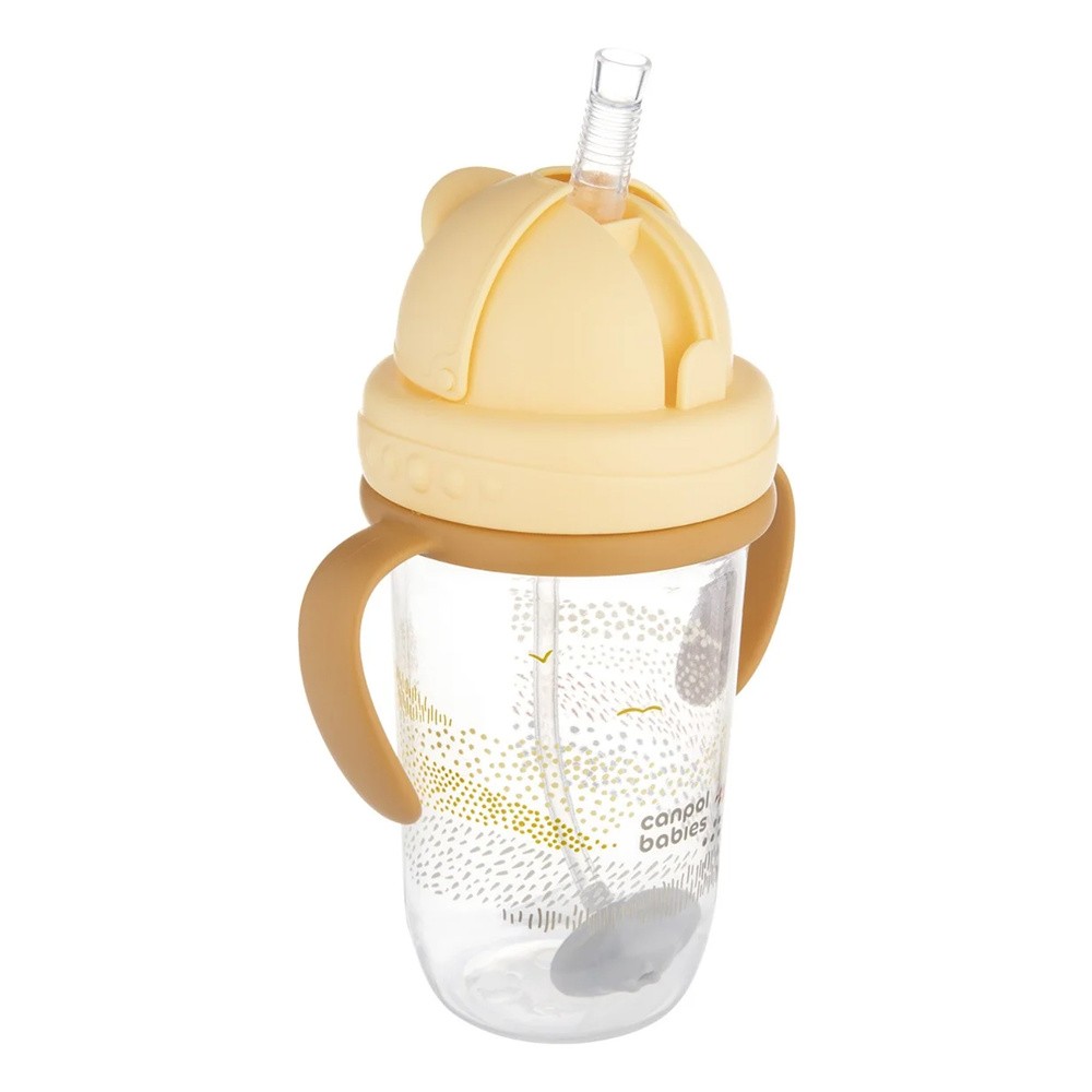 Canpol Kubek Niekapek z Rurką i Odważnikiem 270ml 6m+