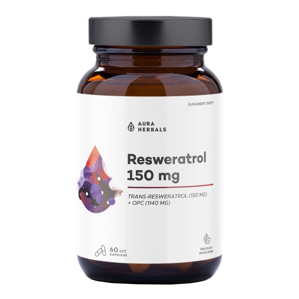 Aura Herbals Resweratrol 150 mg, kapsułki 60 szt.