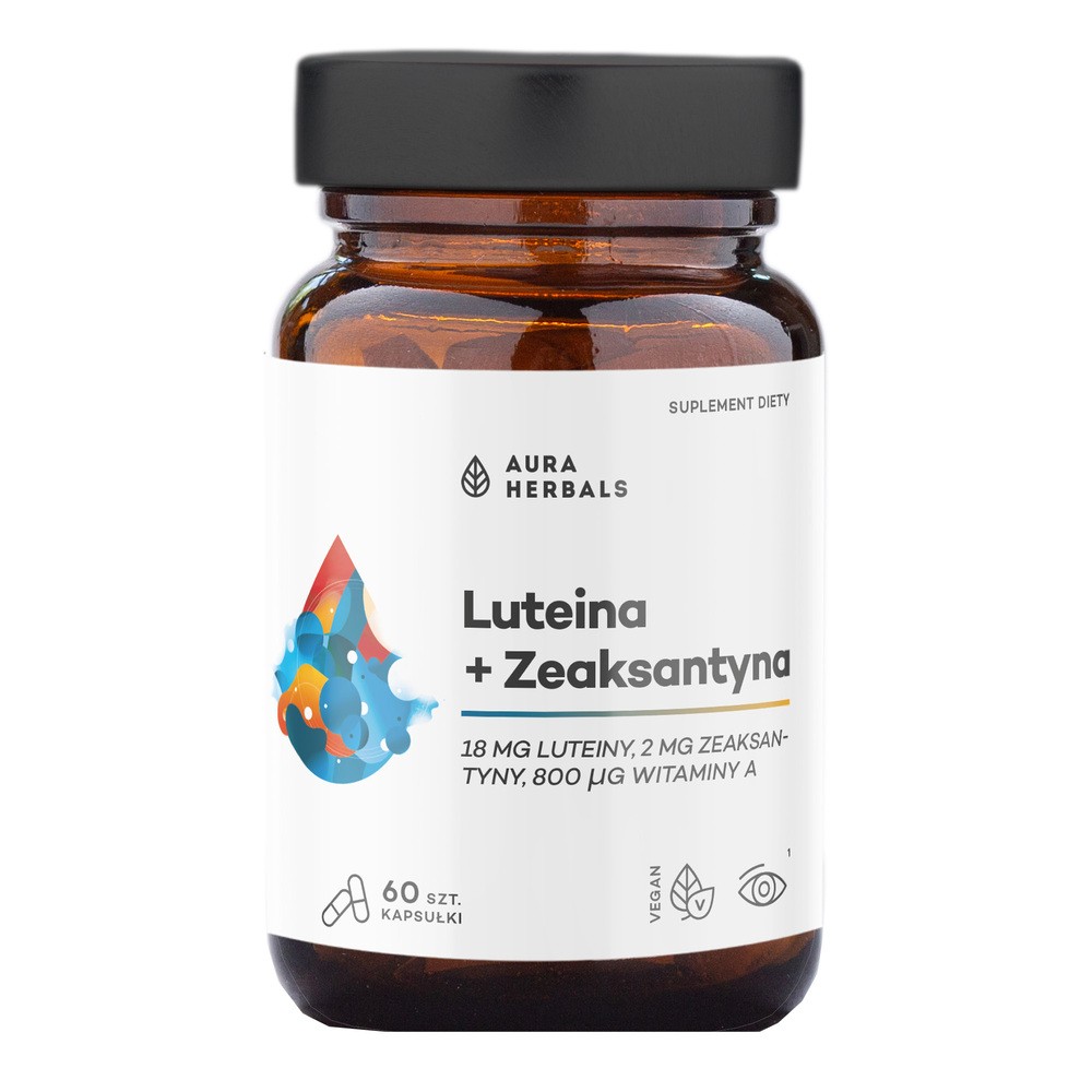 Aura Herbals Luteina+ Zeaksantyna + Witamina A, kapsułki 60 szt.