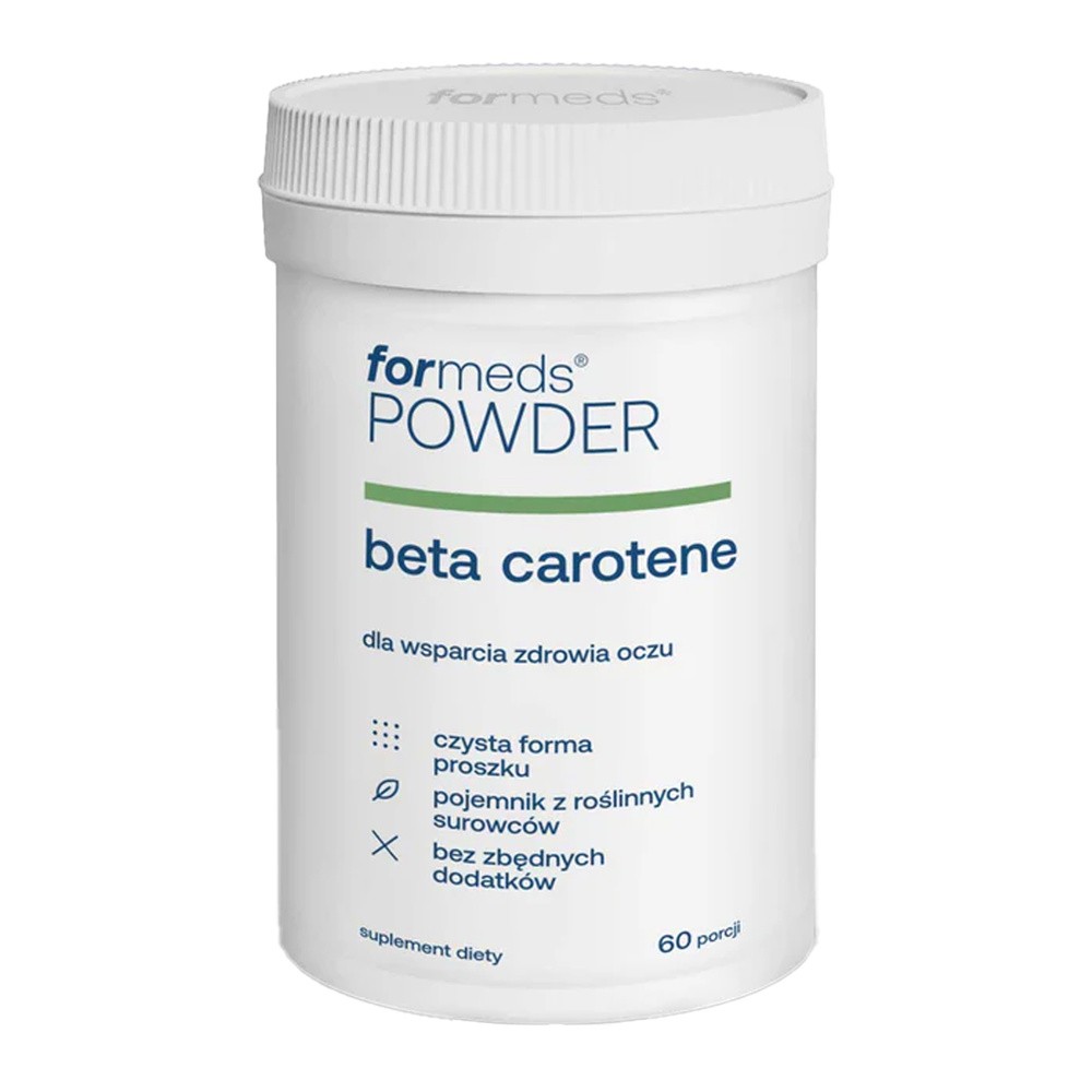 ForMeds POWDER BETA CAROTENE Prawidłowe widzenie, Suplement diety, 60 porcji