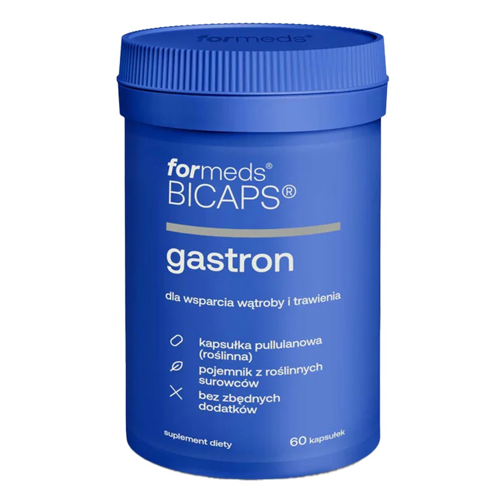 ForMeds, BICAPS GASTRON dla Wsparcia Wątroby i Trawienia, Suplement diety, 60 kaps.