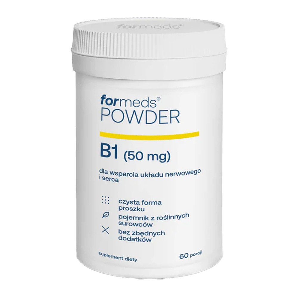 Suplement diety, ForMeds, POWDER B1, - nowe opakowanie, 60 porcji