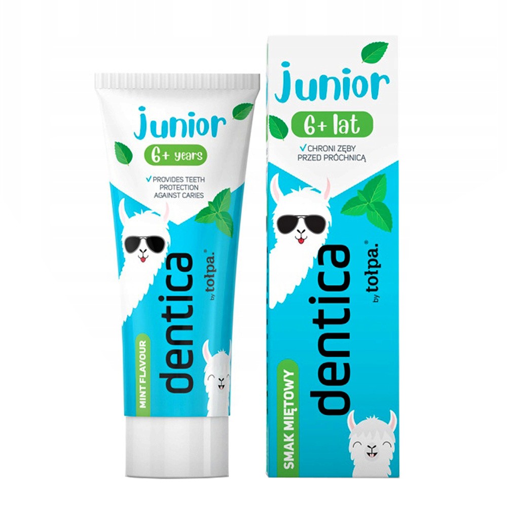Tołpa TORF CORPORATION Dentica by Junior pasta do zębów dla dzieci 6+ o smaku miętowym 50 ml