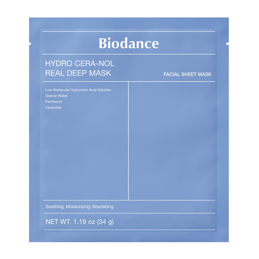 Biodance Hydro Cera-Nol Real Deep Mask nawilżająco-kojąca maseczka w płachcie 34g