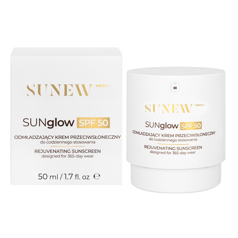 SunewMed+ SUNglow SPF 50 odmładzający krem przeciwsłoneczny, 50 ml