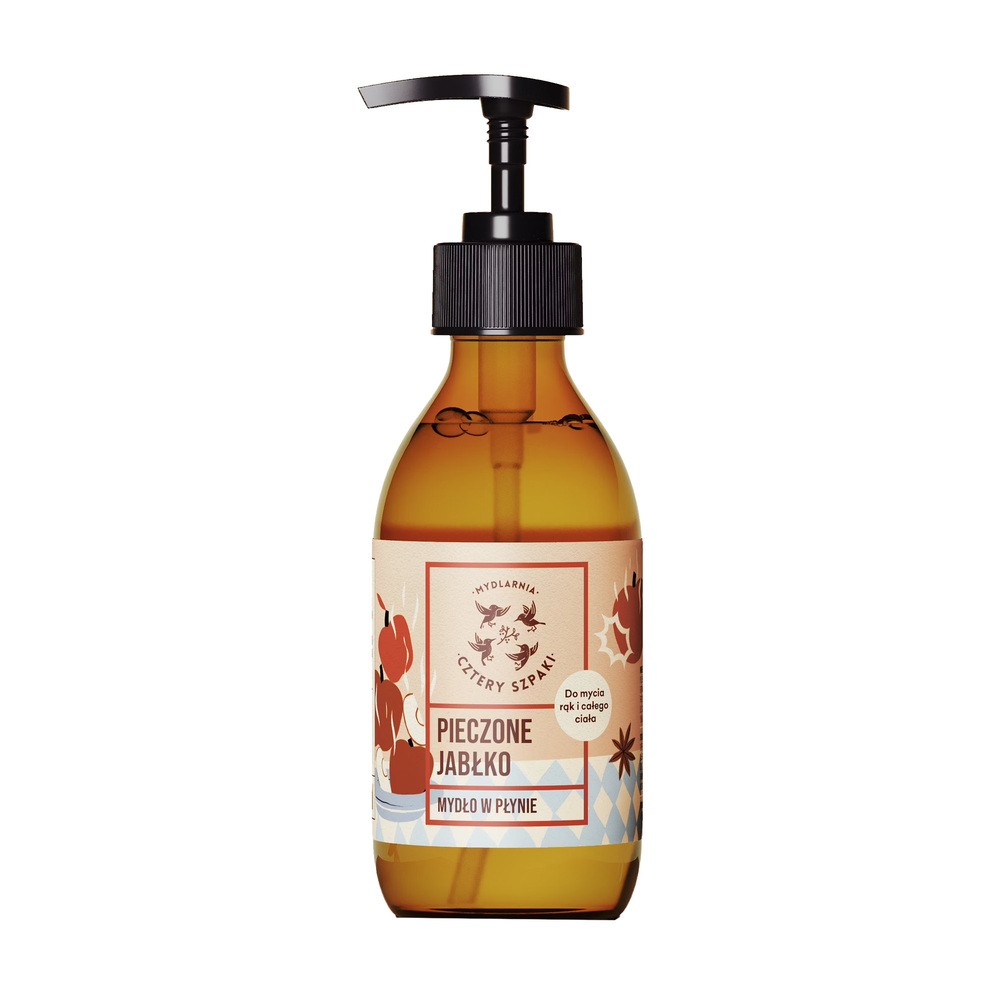 Mydlarnia Cztery Szpaki Mydło w Płynie Pieczone Jabłko 300ml