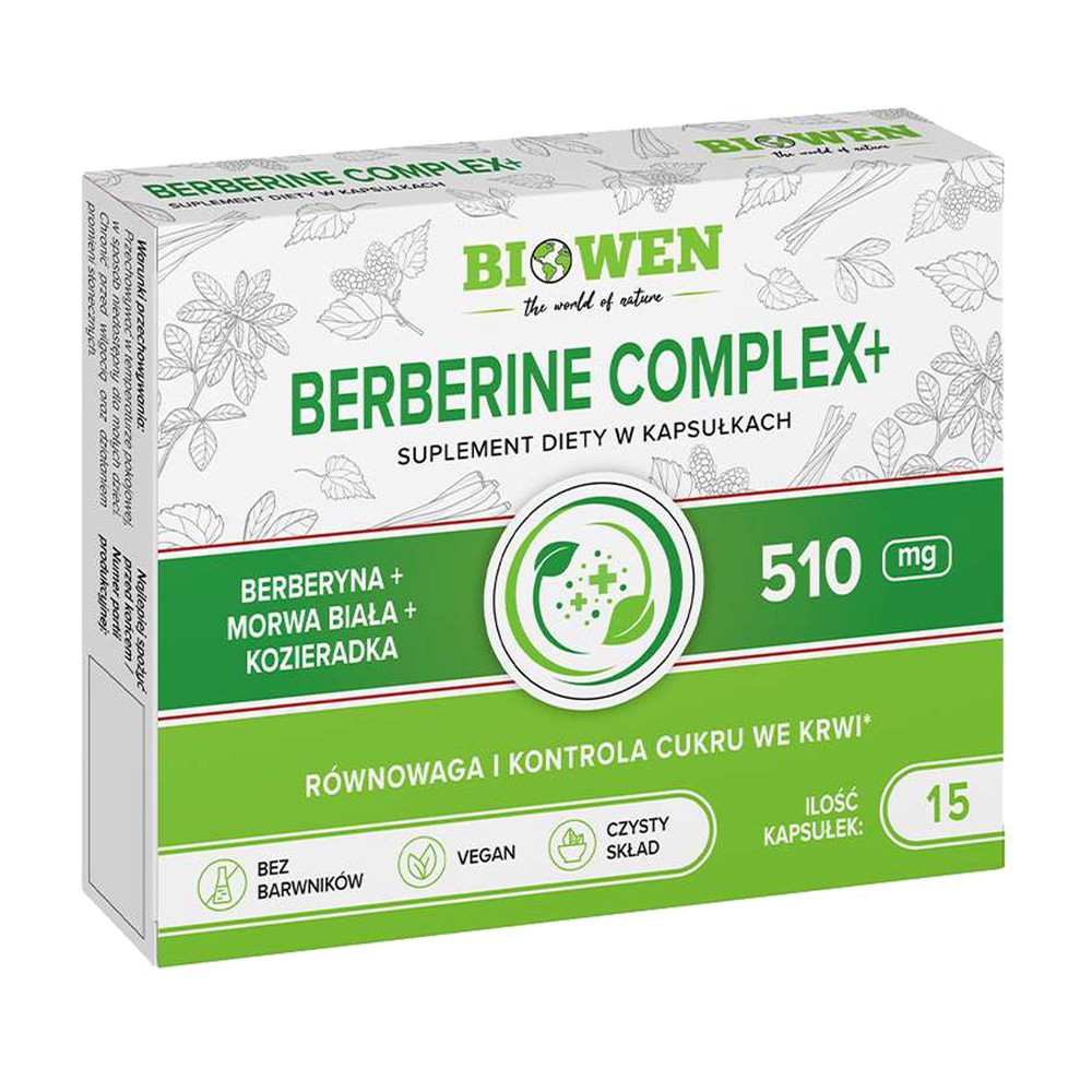 Biowen Berberine Complex+, 15 kapsułek
