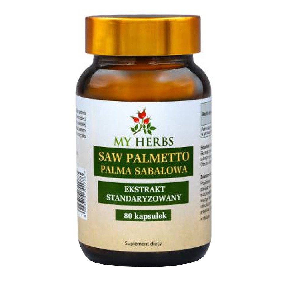 My Herbs Saw Palmetto Palma Sabałowa, kapsułki, 80 szt.