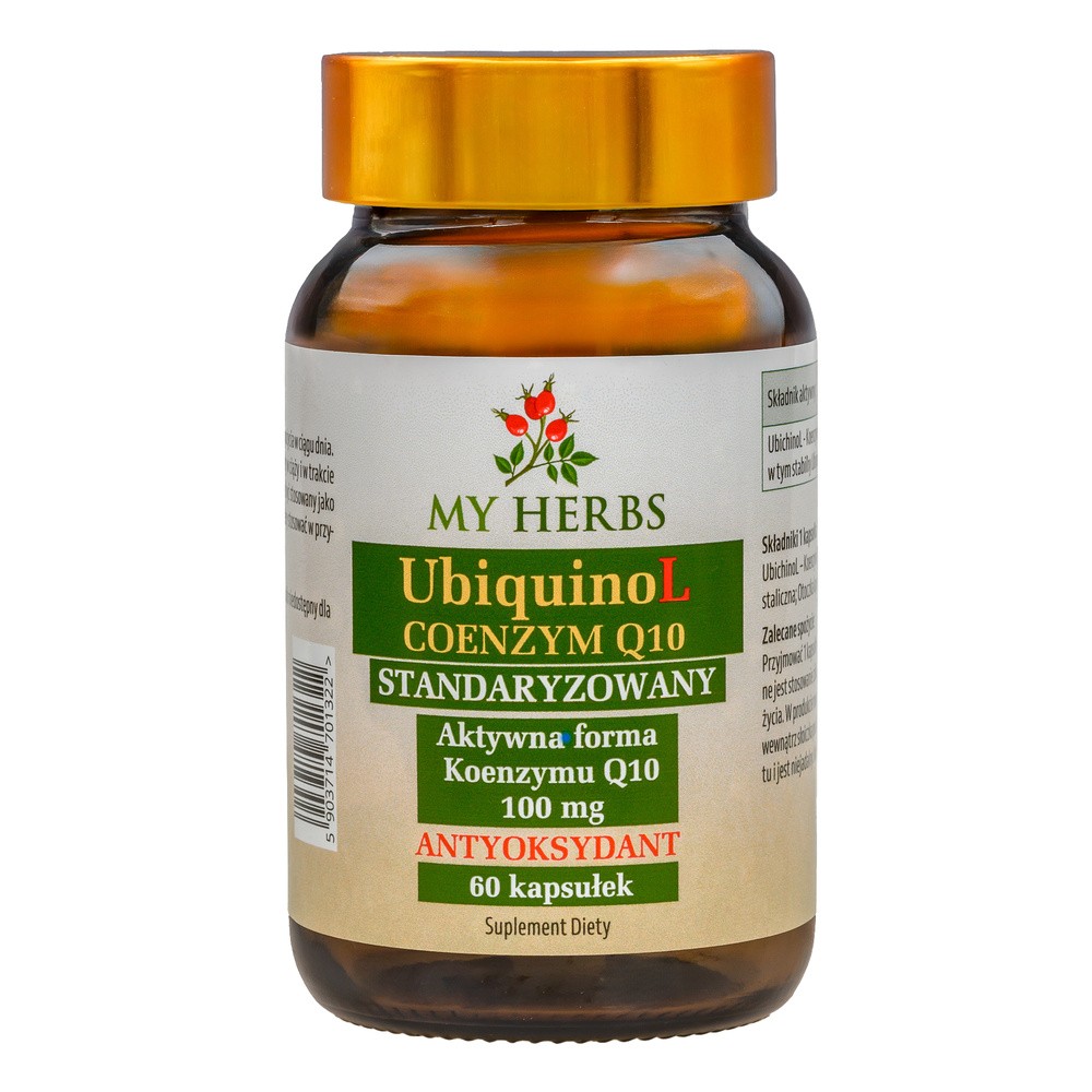 Bio Herbs, UbiquinoL Koenzym Q10 100 mg, 60 kaps.