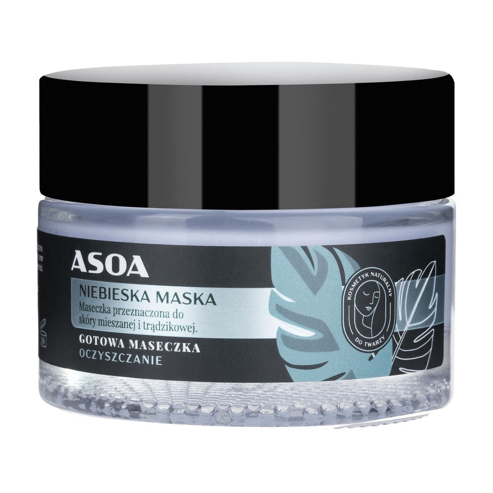 Asoa Maseczka do twarzy Niebieska Glinka 50ml
