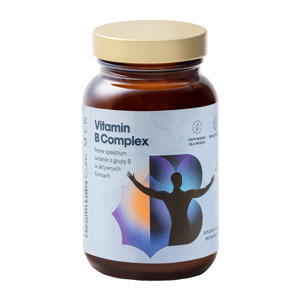 Health Labs Vitamin B Complex Men, 60 kapsułek