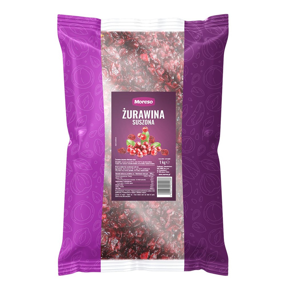 Moreso, żurawina suszona, 1 kg