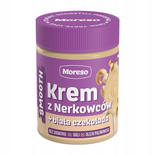 Moreso Krem z nerkowca z białą czekoladą 190g