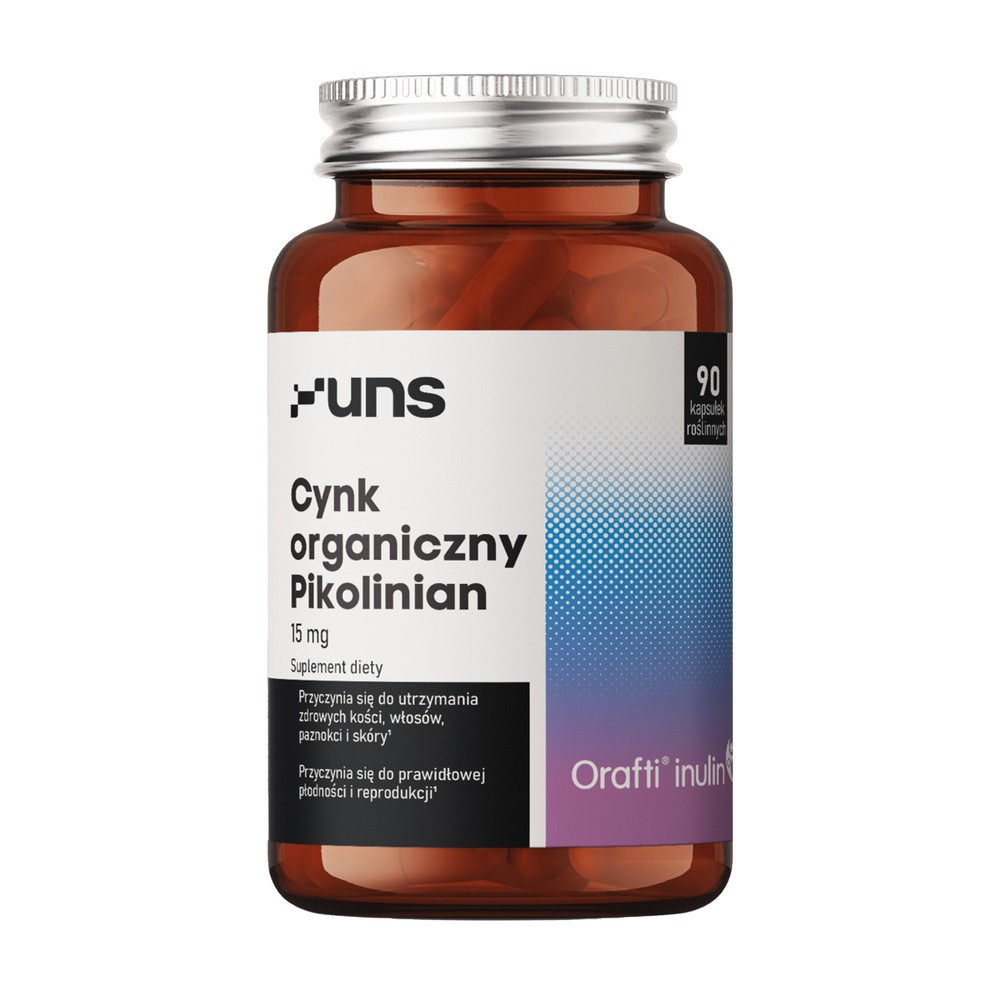 Uns Cynk organiczny Pikolinian, kapsułki twarde, 90 szt.